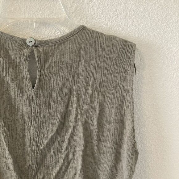 Mable Women's Top Size Medium Cropped Tank Olive Green Chic Boho - Picture 12 of 16